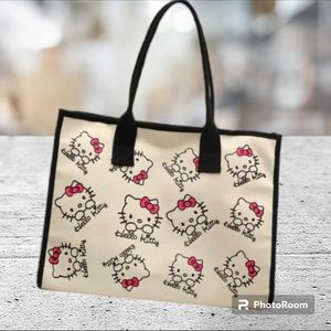 NEW Hello Kitty Canvass Tote Bag